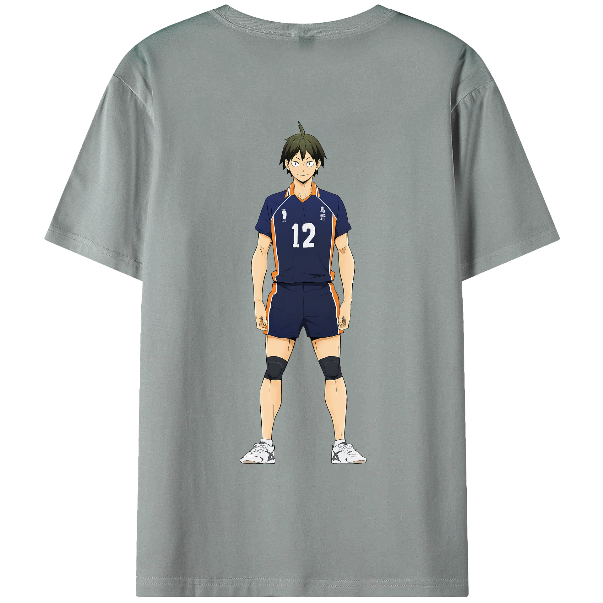 （画像用） ハイキュー!! Haikyu!! 綿100％ メンズ半袖Tシャツ（バックプリント） 通気性
